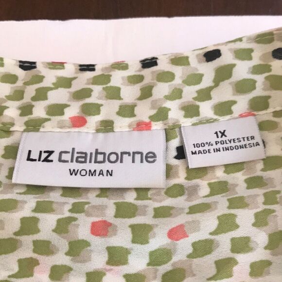 Liz Claiborne sleeveless button up blouse Size 1X - Picture 6 of 7